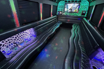 Evanston Limo Bus Interior